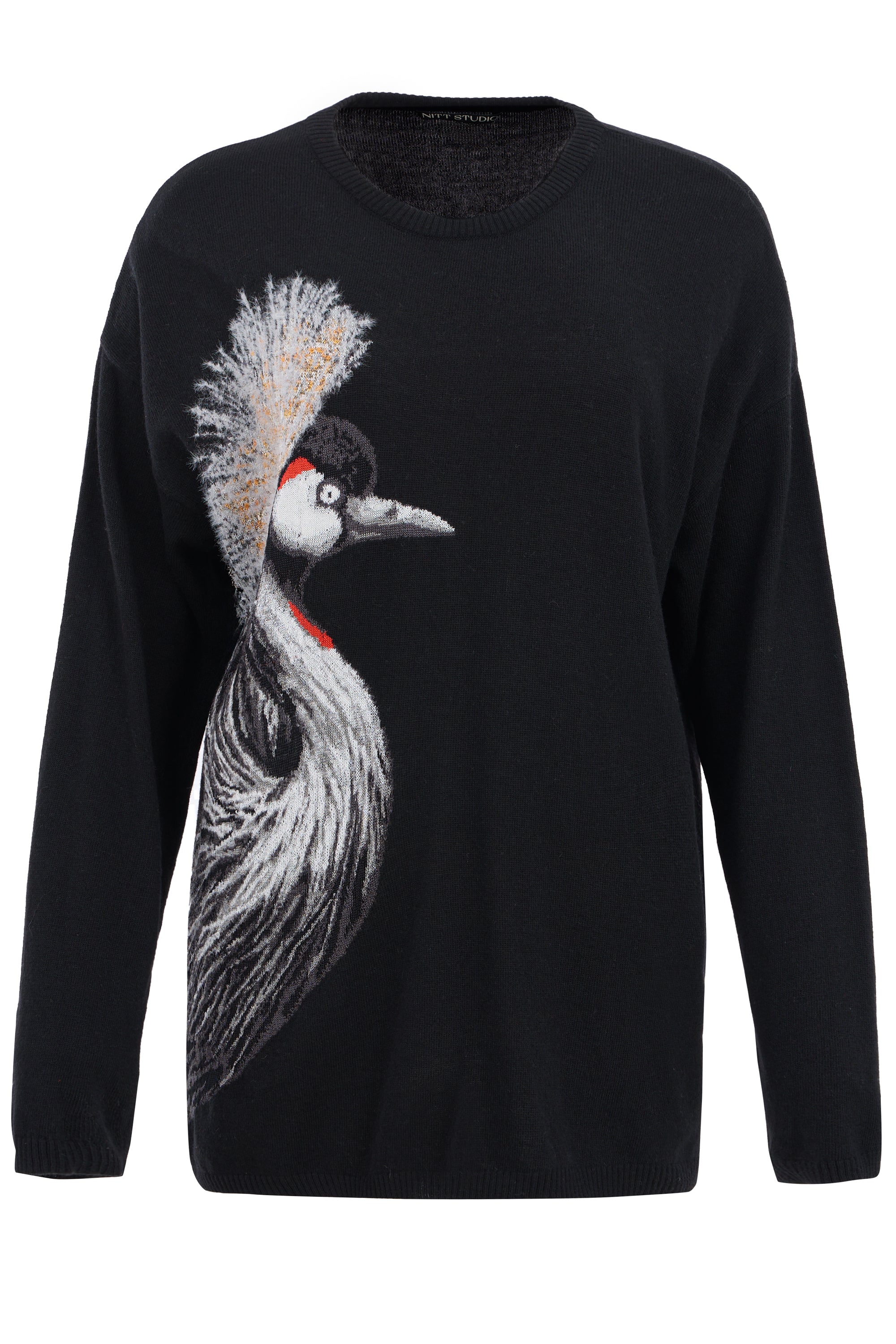 Black crane outlet v neck jumper